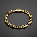 8mm Cuban Bracelet - Gold RG320 - Unmatched Kicks-RGMNT
