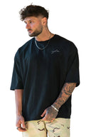 464 Skyline Super Sized Tees Black Wash