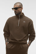 Accolade 1/4 Zip Pullover Espresso - Unmatched Supply-ALO