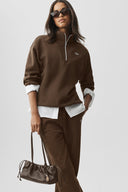 Accolade 1/4 Zip Pullover Espresso - Unmatched Supply-ALO