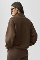 Accolade 1/4 Zip Pullover Espresso - Unmatched Supply-ALO