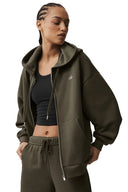 Accolade Full Zip Hoodie - Olive Tree - Unmatched Kicks - ALO