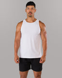 AeroFlex Vault Tank - White - Unmatched Kicks - Alphalete