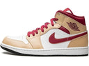 Air Jordan 1 Mid "Light Curry Cardinal Red" Sale - Unmatched Kicks - 