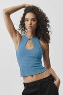 Airbrush Lock In Bra Tank California Blue - Unmatched Kicks-ALO