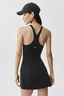 Airbrush Lock In Tennis Dress Black - Unmatched Kicks-ALO