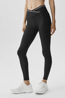 Airlift High-Waist Trifecta Legging Black/White - Unmatched Kicks-ALO