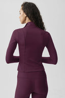 Airlift Winter Warm Radiant Full-Zip Jacket Rich Bordeaux - Unmatched Supply-ALO