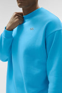 ALO Accolade Crew Neck Pullover Azure Blue - Unmatched Kicks-ALO