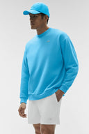 ALO Accolade Crew Neck Pullover Azure Blue - Unmatched Kicks-ALO