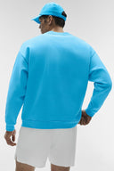 ALO Accolade Crew Neck Pullover Azure Blue - Unmatched Kicks-ALO