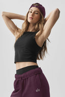 ALO Softsculpt Entice Bra Tank Black - Unmatched Supply-ALO