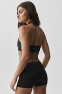 ALO Softsculpt Feel The Heat Halter Bra Black - Unmatched Kicks-ALO