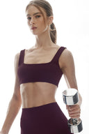 ALO Softsculpt Precision Bra Rich Bordeaux - Unmatched Supply-ALO