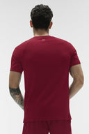 ALO Vapor Crewneck Short Sleeve Garnet - Unmatched Kicks-ALO