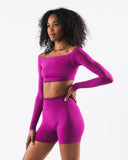 Amplify Halley LS - Nebula SE - Unmatched Supply-Women's Seamless Off The Shoulder Long Sleeve