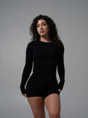 Amplify LS Long - Black - Unmatched Supply-Women's Seamless Long Sleeve