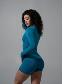 Amplify LS Long - Tidal Teal - Unmatched Supply-Women's Seamless Long Sleeve