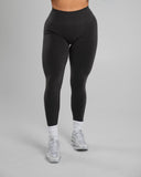 Amplify Mid Rise Legging - Dark Heather Grey - Unmatched Supply-Women's Seamless Scrunch Legging