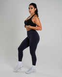 Amplify Mid Rise Legging - Deep Navy - Unmatched Supply-Women's Seamless Scrunch Legging