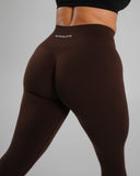 Amplify Mid Rise Legging - Espresso - Unmatched Supply-Women's Seamless Scrunch Legging