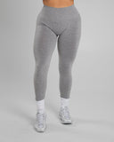 Amplify Mid Rise Legging - Heather Grey - Unmatched Supply-Women's Seamless Scrunch Legging