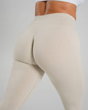 Amplify Mid Rise Legging - Wheat - Unmatched Supply-Women's Seamless Scrunch Legging