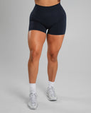 Amplify Mid Rise Short - Deep Navy - Unmatched Supply-Women's Seamless Scrunch Short
