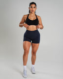 Amplify Mid Rise Short - Deep Navy - Unmatched Supply-Women's Seamless Scrunch Short