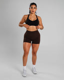 Amplify Mid Rise Short - Espresso - Unmatched Supply-Women's Seamless Scrunch Short