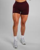 Amplify Mid Rise Short - Merlot - Unmatched Supply-Women's Seamless Scrunch Short