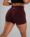 Amplify Mid Rise Short - Merlot - Unmatched Supply-Women's Seamless Scrunch Short