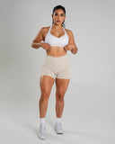 Amplify Mid Rise Short - Wheat - Unmatched Supply-Women's Seamless Scrunch Short