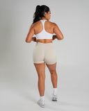 Amplify Mid Rise Short - Wheat - Unmatched Supply-Women's Seamless Scrunch Short