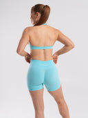Amplify Minimal Bra - Aqua Blue - Unmatched Supply-Women's Seamless Halter Bra