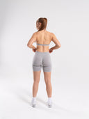 Amplify Minimal Bra - LT Heather Grey - Unmatched Supply-Women's Seamless Halter Bra