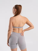 Amplify Minimal Bra - LT Heather Grey - Unmatched Supply-Women's Seamless Halter Bra