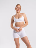 Amplify Minimal Bra - White - Unmatched Supply-Women's Seamless Halter Bra