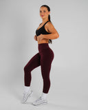 Amplify Ultra-High Rise Legging - Merlot - Unmatched Supply-Women's Seamless Scrunch Legging