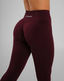 Amplify Ultra-High Rise Legging - Merlot - Unmatched Supply-Women's Seamless Scrunch Legging