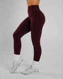 Amplify Ultra-High Rise Legging - Merlot - Unmatched Supply-Women's Seamless Scrunch Legging