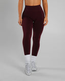 Amplify Ultra-High Rise Legging - Merlot - Unmatched Supply-Women's Seamless Scrunch Legging