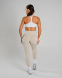 Amplify Ultra-High Rise Legging - Wheat - Unmatched Supply-Women's Seamless Scrunch Legging