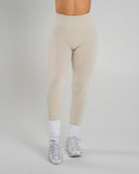 Amplify Ultra-High Rise Legging - Wheat - Unmatched Supply-Women's Seamless Scrunch Legging