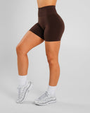 Amplify Ultra-High Rise Short - Espresso - Unmatched Supply-Women's Seamless Scrunch Short