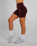 Amplify Ultra-High Rise Short - Merlot - Unmatched Supply-Women's Seamless Scrunch Short
