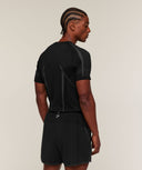 Apex Short Sleeve T-Shirt slim fit Black/Dark Grey - Unmatched Supply-GYMSHARK