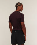 Apex Short Sleeve T-Shirt slim fit Tactical Cherry Purple/Black - Unmatched Supply-GYMSHARK