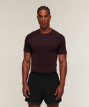 Apex Short Sleeve T-Shirt slim fit Tactical Cherry Purple/Black - Unmatched Supply-GYMSHARK
