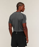 Apex Short Sleeve T-Shirt slim fit Tactical Dark Grey/Black - Unmatched Supply-GYMSHARK